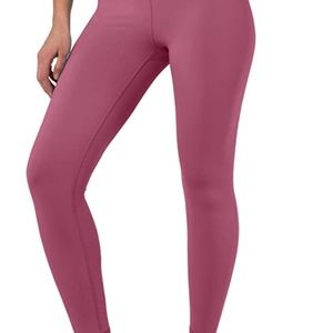 Dusty Red Full Length Leggings